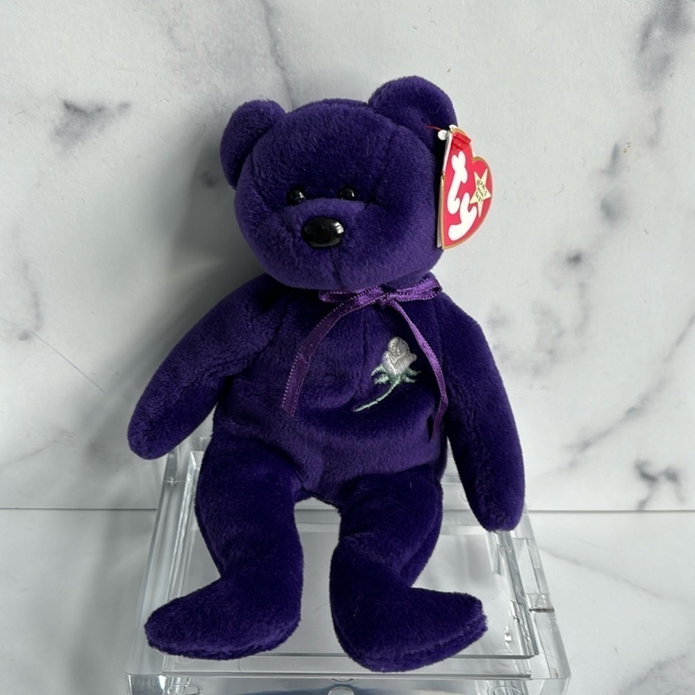 Princess Diana Beanie Baby 1997 Purple Rare Retired Collector First Edition